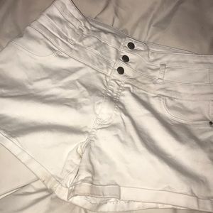 Charlotte Russe Refuge White Denim Shorts